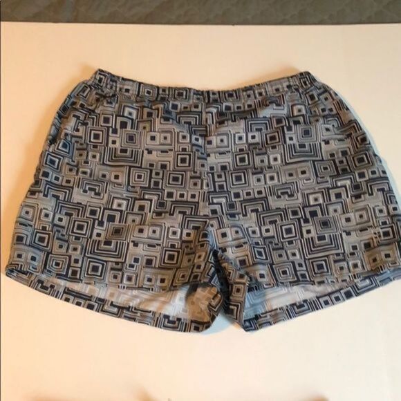 Awesome Nike Athletic Shorts Blue/White Medium - Picture 1 of 4